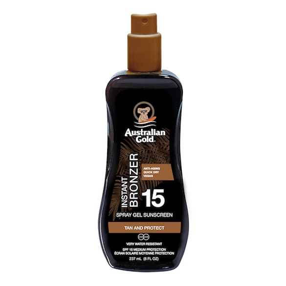 SPF 15 Spray Gel with bronzer - Protector solar con bronceador, Australian Gold
